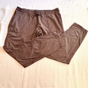 The North Face Women’s Large Grey Brown Performance Jogger Pants Elastic Waist